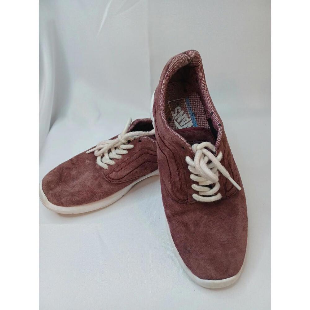 Vans Ultra Cush Suede Sneakers Burgandy Unisex Men's Sz 7/Women's Sz. 8.5 GUC